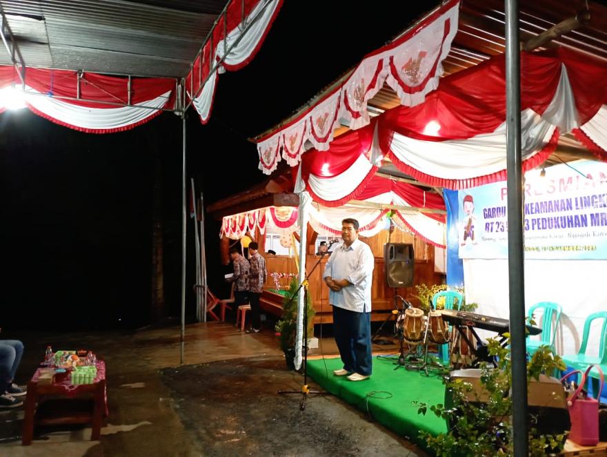 Bupati Kulon Progo Resmikan Poskamling Rt 23 Mrunggi